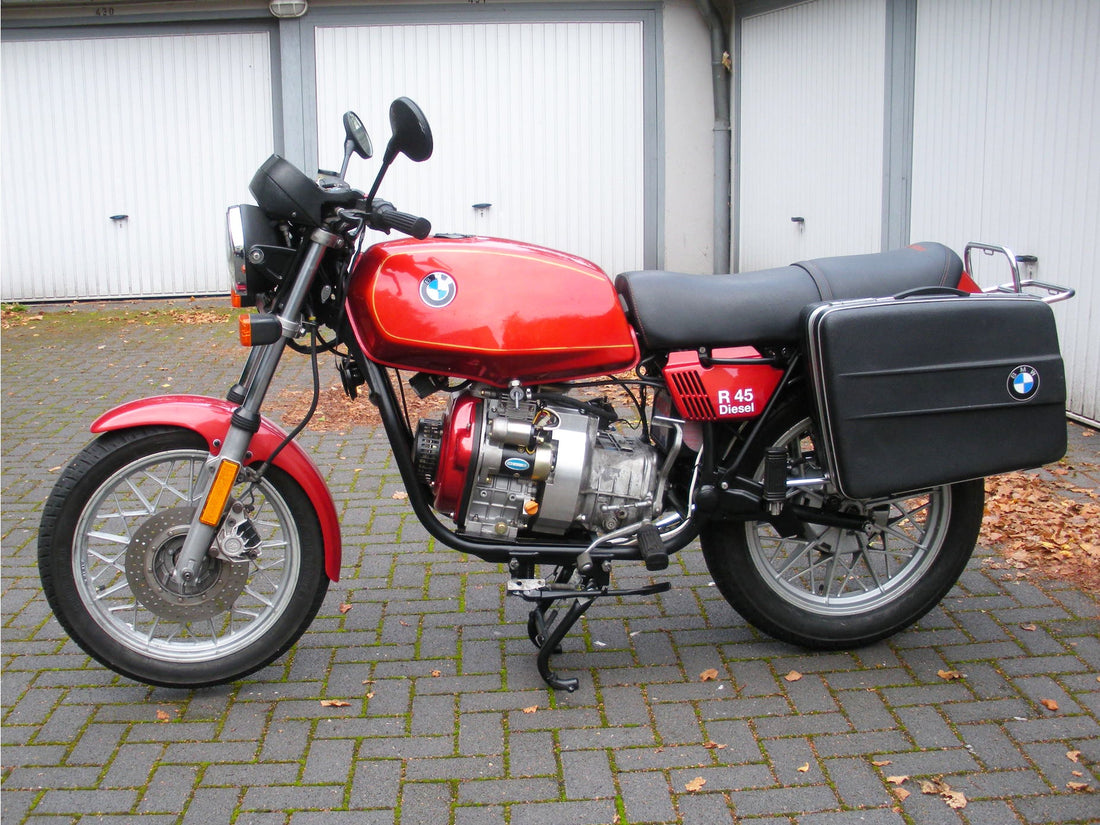 BMW R45 mit Rotek 210ccm Diesel Motor