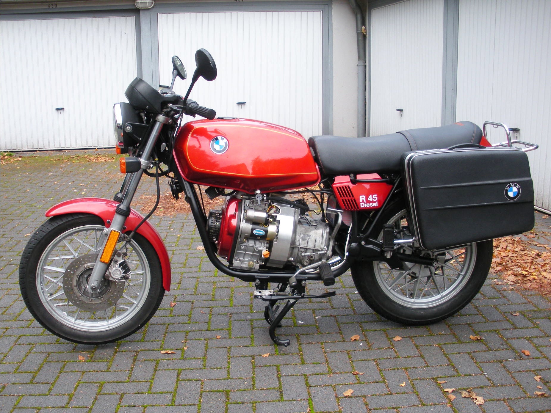 BMW R45 mit Rotek 210ccm Diesel Motor