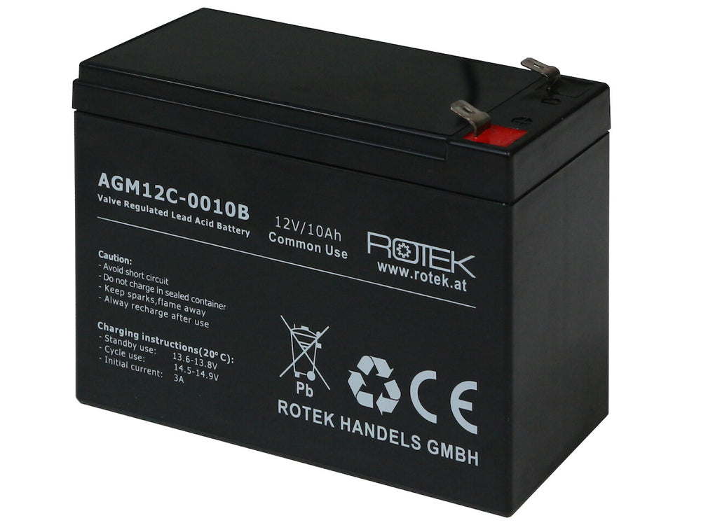 Wartungsfreie Bleisäure Batterie 12 V / 10 Ah, VRLA12-0010B