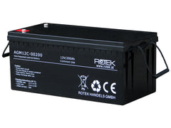 Wartungsfreie Bleisäure Batterie 12 V / 200 Ah, VRLA12-0200