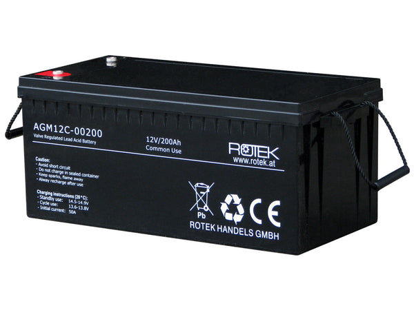 Wartungsfreie Bleisäure Batterie 12 V / 200 Ah, VRLA12-0200