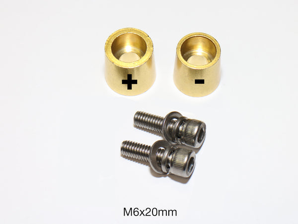 Blei Akkumulator Rundpol Adapter M6 & M8 Set  für C1 & C2 Anschluss M6 & M8 Rundpoladapter