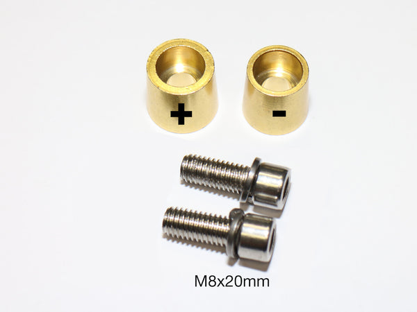 Blei Akkumulator Rundpol Adapter M8 Set  für C2 Anschluss M8 Rundpoladapter