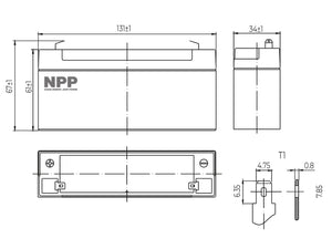 AGM06C-0003.2 6V 3.2Ah