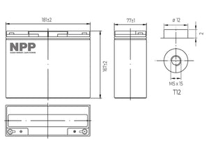 AGM12C-0020 Abmessungen