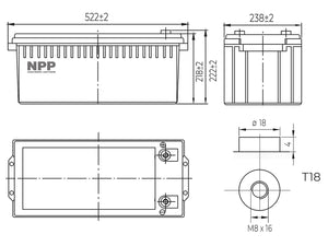 AGM12C-0200 Abmessungen