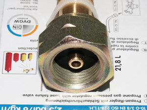 Gasregler mit Schlauchbruchsicherung, Flaschenanschluss