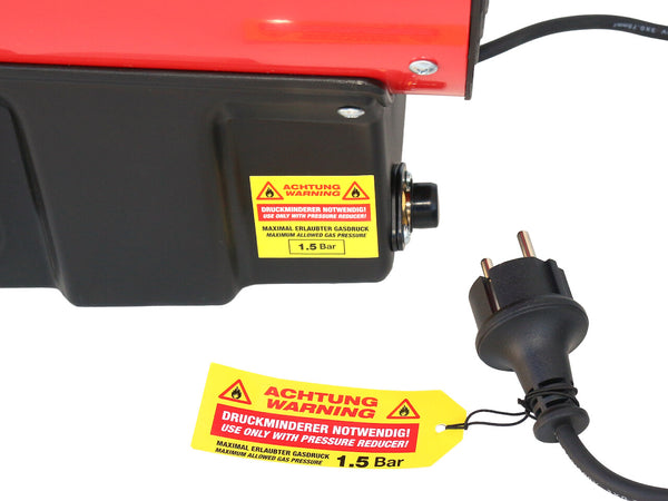 HG-50-230-TI Warnkennzeichnung Druckminderer