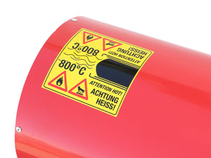 HG-50-230-TI Warnhinweis Heißluftauslass