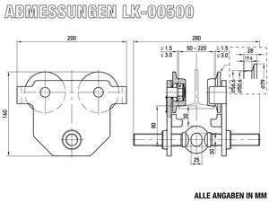 LK-00500 - Abmessungen
