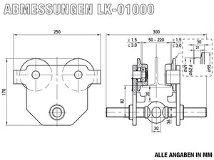 LK-01000 - Abmessungen