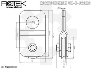 UR-B-2000 Abmessungen