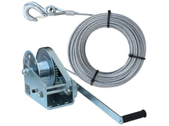 Konsolen-Seilwinde HW-A-1200 mit 20m langem Drahtseil - D5mm (7x19)