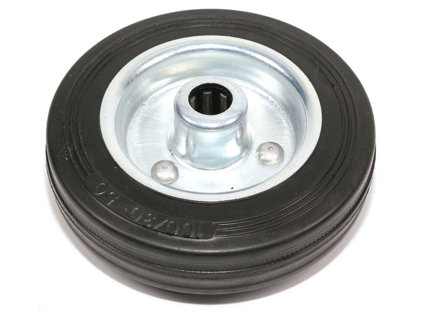 D100mm Vollgummi Rad für D12 Welle