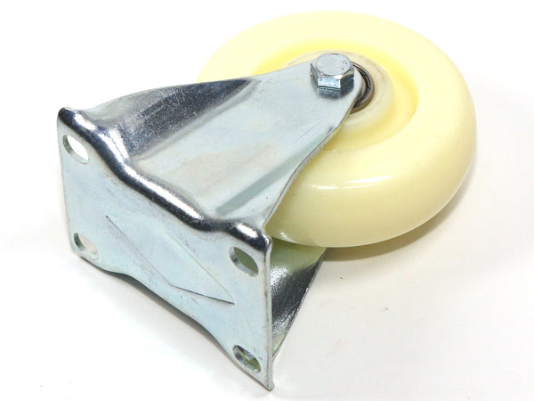 Nylon Geräterolle d100 mit Montageplatte, starr