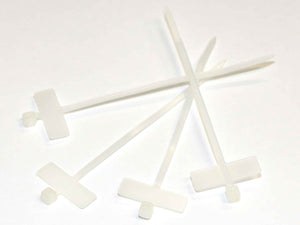 Kabelbinder mit Beschriftungsfeld 25x6mm Quer, L=100mm, B=2.5mm