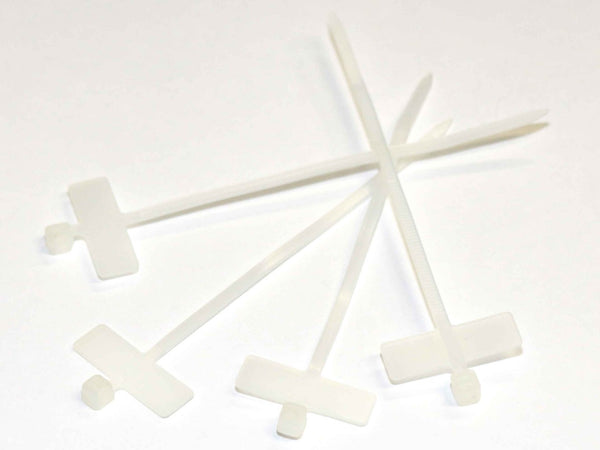 Kabelbinder mit Beschriftungsfeld 25x6mm Quer, L=100mm, B=2.5mm