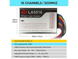 USB Logic Analyzer 16 Kanal 500MHz LA5016