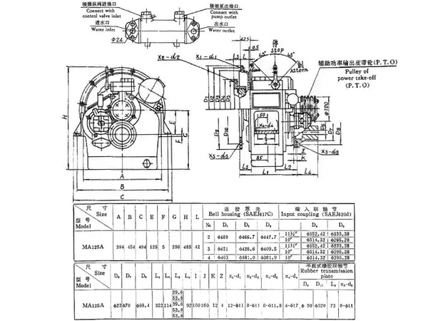 MA125-2 Marine Gear