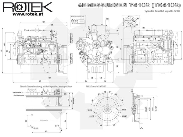 Y4102 Abmessungen