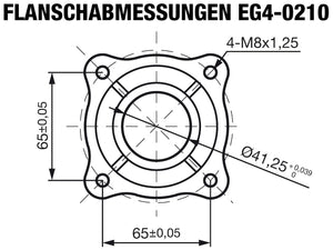 EG4-0210-5H Flanschabmessungen