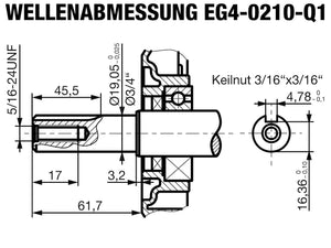 EG4-0210-5H Wellenabmessungen
