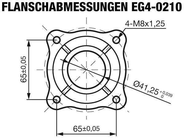 EG4-0210-5H Flanschabmessungen