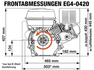 EG4-0420-5 Frontabmessungen