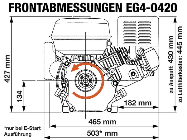 EG4-0420-5 Frontabmessungen