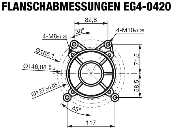 EG4-0420-5 Flanschabmessungen