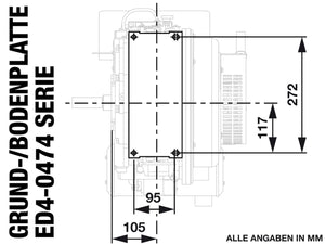 ED4-0474-5 Abmessungen Bodenplatte