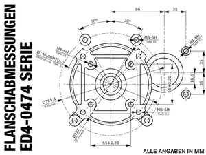 ED4-0474-5 Flanschabmessungen