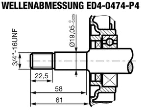 ED4-0474-5HE-P4A Motorwelle
