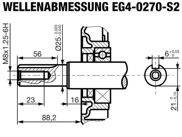 ROTEK luftgekühlter 1-Zylinder 4-Takt 270ccm Benzinmotor, EG4-0270-5H-S2