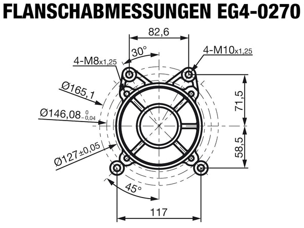 ROTEK luftgekühlter 1-Zylinder 4-Takt 270ccm Benzinmotor, EG4-0270-5HE-S1