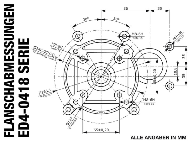 ED4-0418 Motorflansch