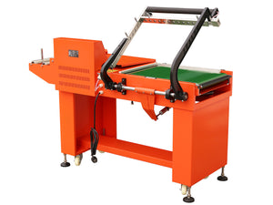 Semiautomatisches Winkelschweissgerät mit Förderband, PM-FSW-5545F, Rückseite schräg