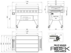 PM-ST-BS4525 Abmessungen