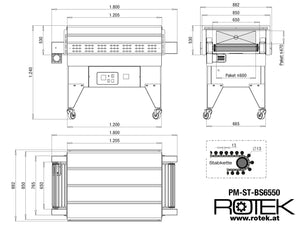 PM-ST-BS6550 Abmessungen