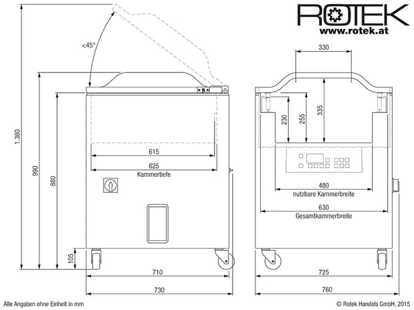 PM-VC-600/040-UIG Abmessungen