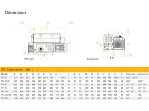 PM-VPV-20-400 Abmessungen