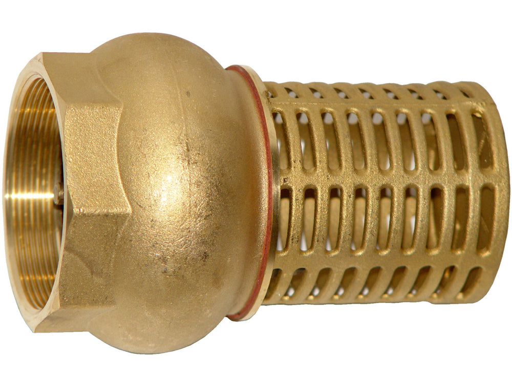 Messing Saugkorb mit Rückschlagventil und Innengewinde für B 3", WPZB-SKR-3S