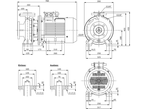 WPEI-CESM50-32-250 - Detailabmessungen