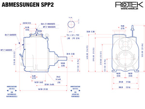 SPP2 - Abmessungen