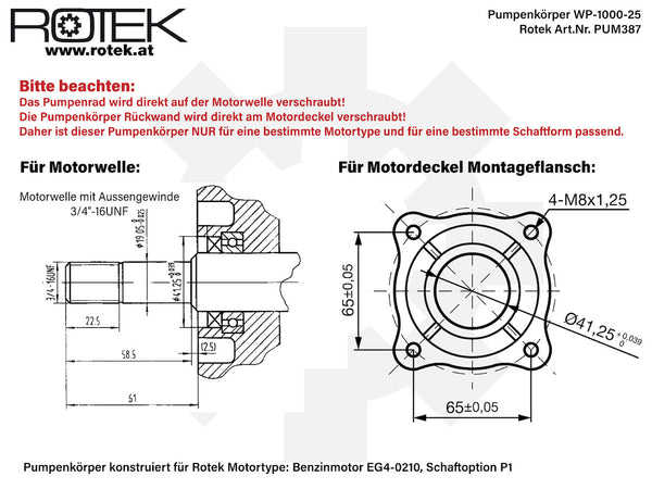 Pumpenkörper WP-1000-25