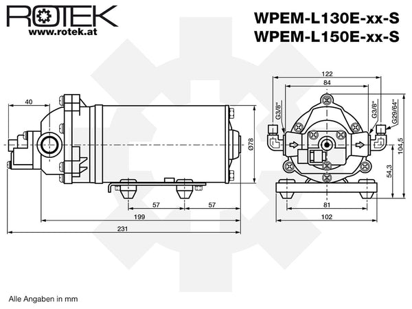 WPEM-L130E-12-S Abmessungen