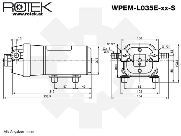 WPEM-L035E-24-S Abmessungen