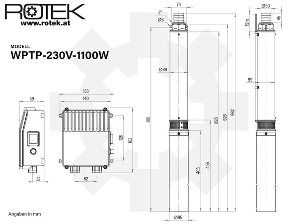 WPTP-230V-1100W
