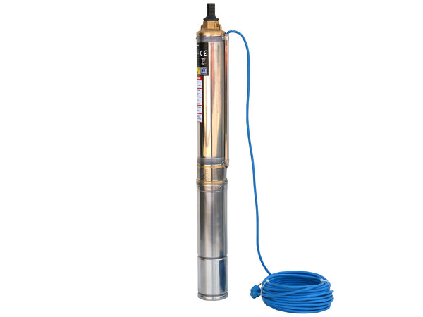 Rotek 4" Zoll Tiefbrunnenpumpe Brunnenpumpe 750 Watt, 4000 L/h, 67m max. Förderhöhe