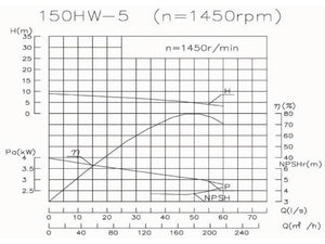 Pumpenkörper WPI-150HW5  5m@180cbm/h@1500rpm